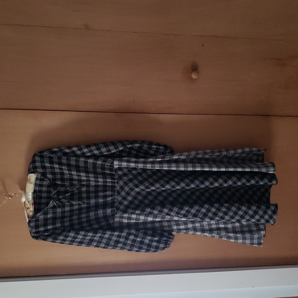Plaid Long Sleeve Dress